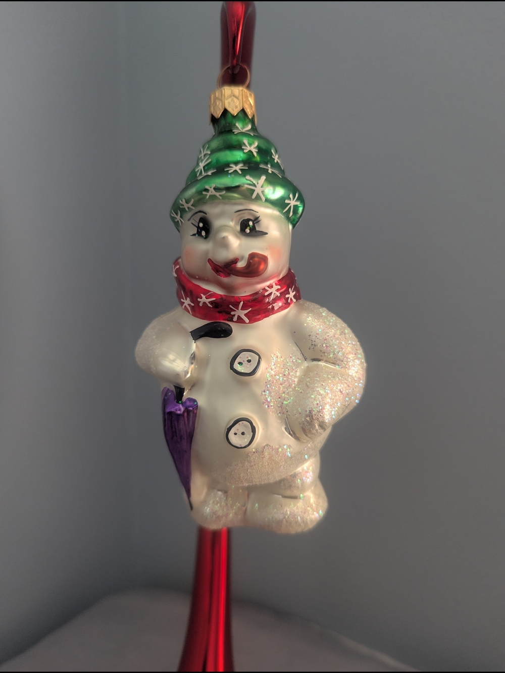 Christopher Radko Frosty Weather #96-SP-14 Retired Snowman Ornament